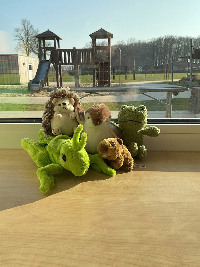 Stofftiere der einzelnen Koita-Gruppen.