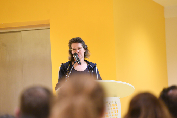 Anja Fels vom Fachdienst Soziales beim Landkreis Osnabrück überbrachte die Grüße der Landrätin. 