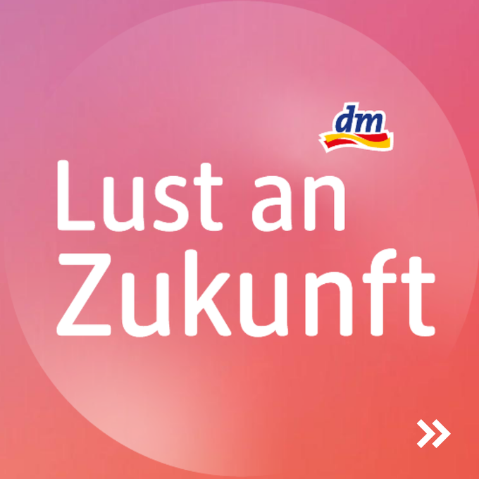 Logo der dm-Initiative "Lust an Zukunft".
