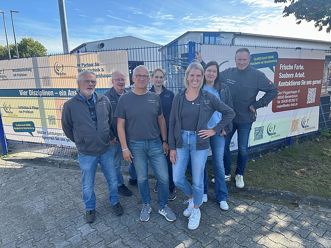 Das HpH-Team Talente vor unserer BeTec -  Bersenbrücker Technik GmbH. 