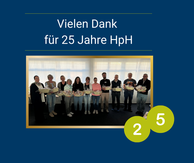 Mitarbeitende mit 25. Dienstjubiläum
