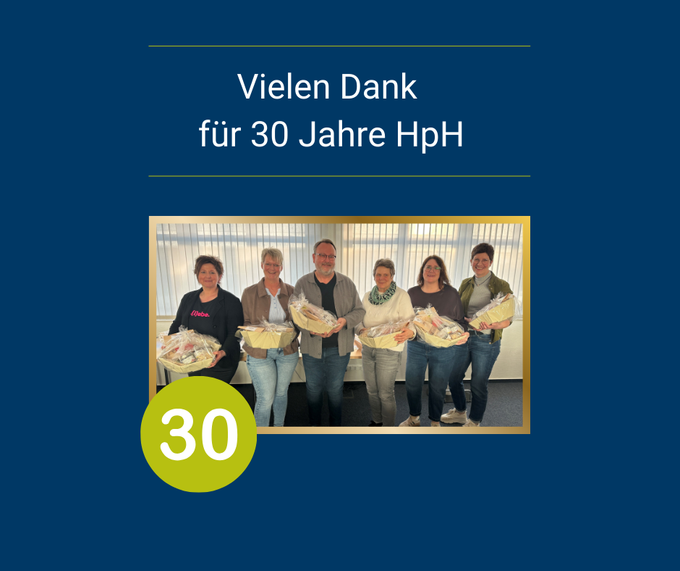 Mitarbeitende mit 30. Dienstjubiläum